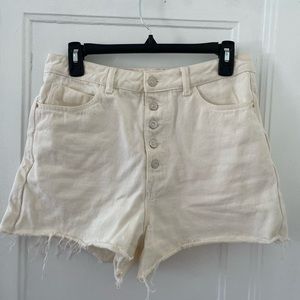 Zara High Waisted Jean Shorts